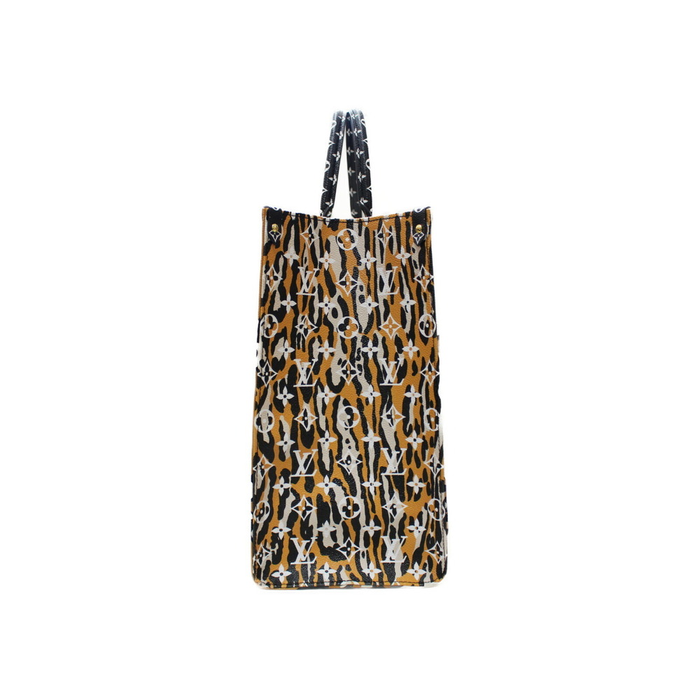 Louis Vuitton On the Go Monogram Jungle Tote Bag White - Picture 3 of 7